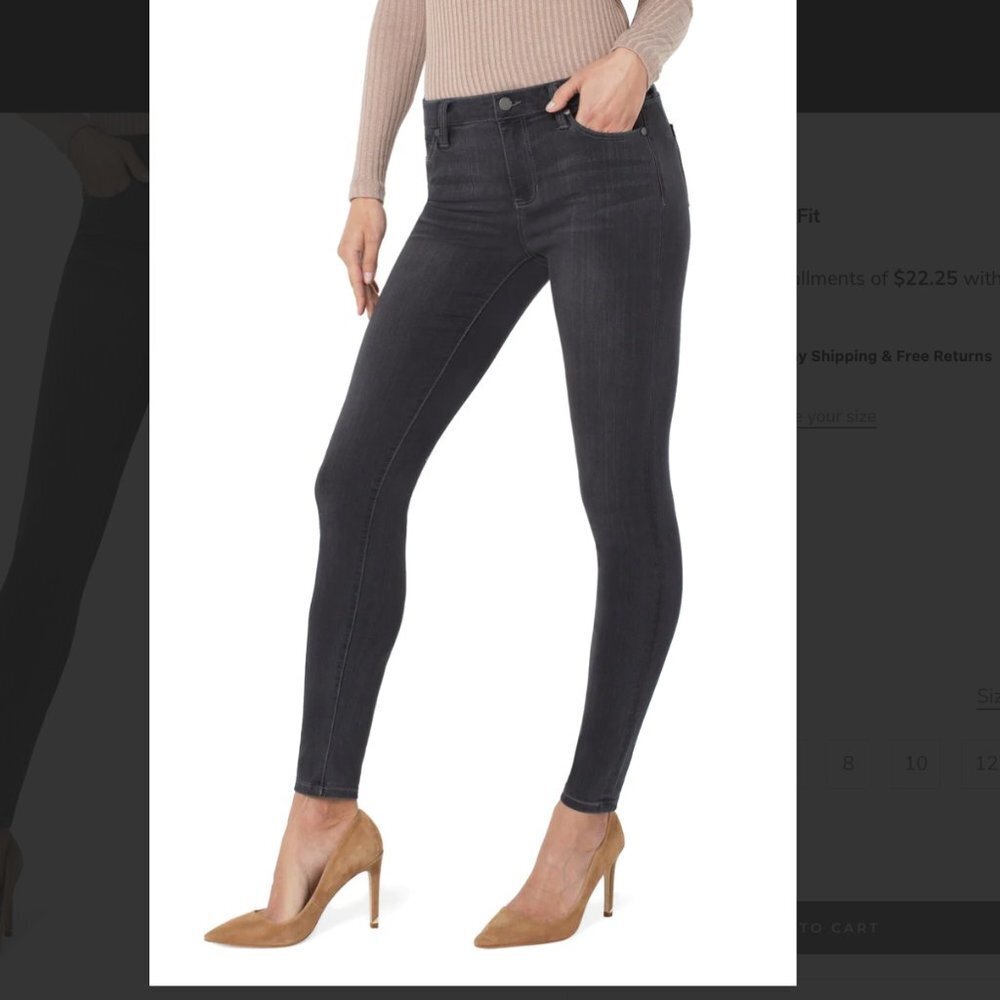 LIVERPOOL Dark Gray Jeans
